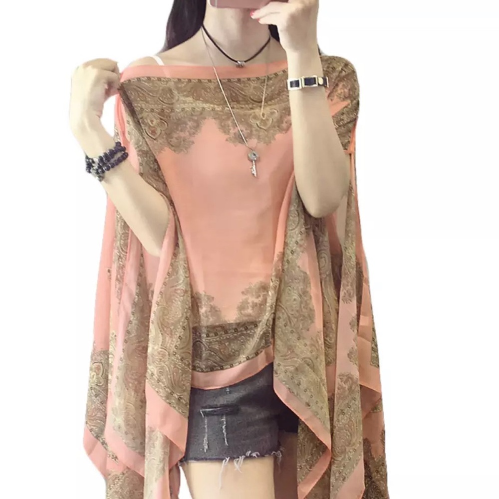 NEW Silk Polyester Scarf Wrap Shawl Long Cover